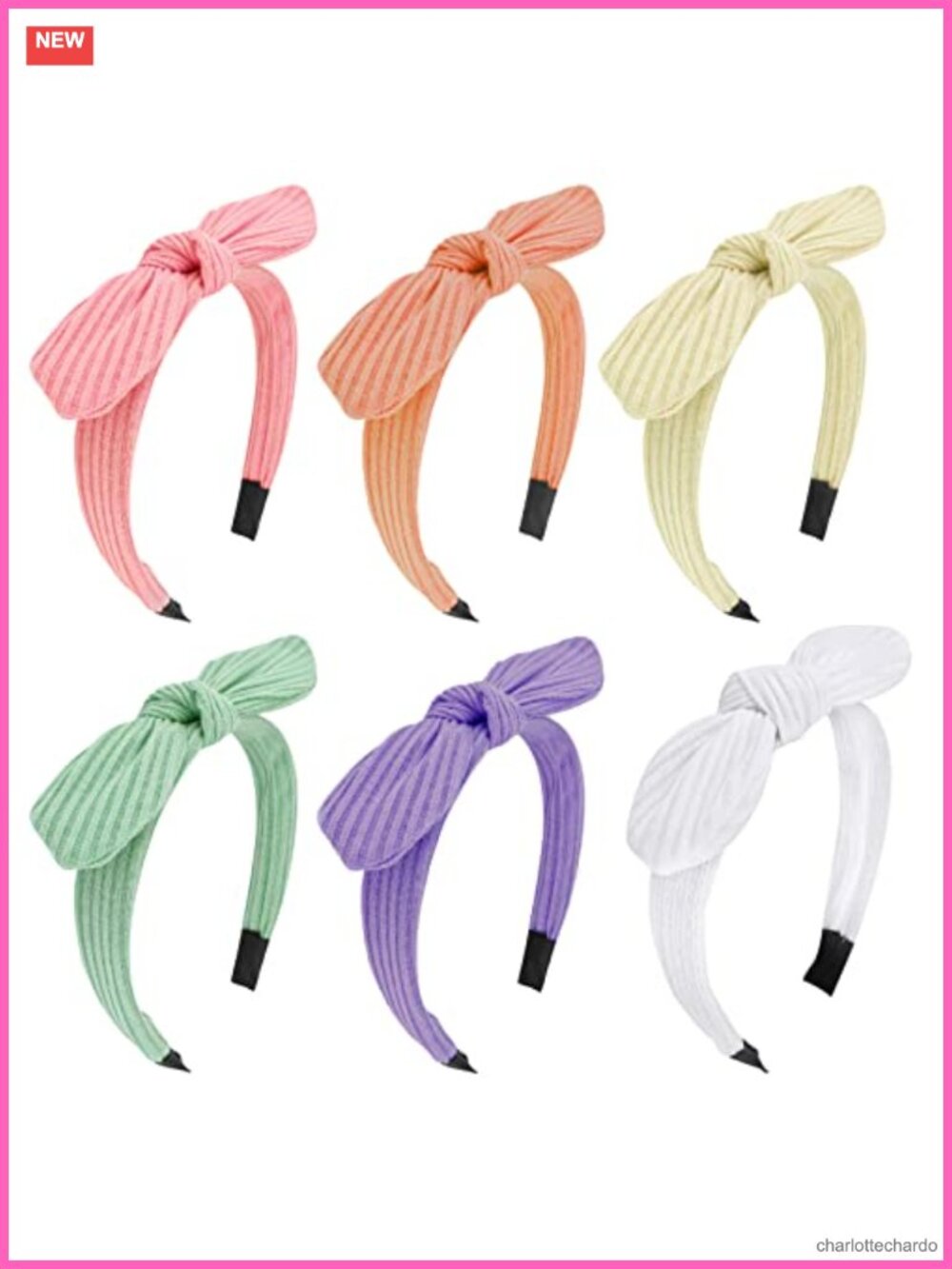 Knotted Bow Headbands Thin Metal Wire Hair Accessories for Women